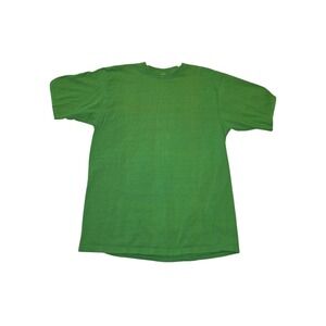 PLUMA Heavyweight Cotton Blank T Shirt Green Faded Vintage Dye Project L